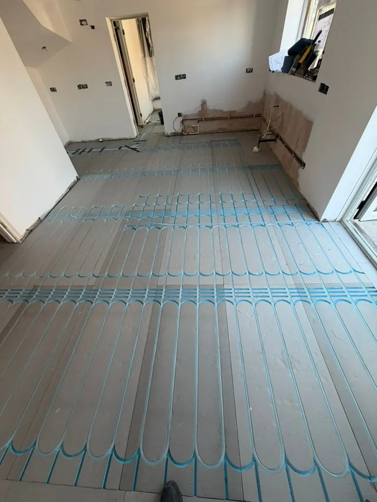70 square metres of underfloor heating and floor tiling by Warm-Wise