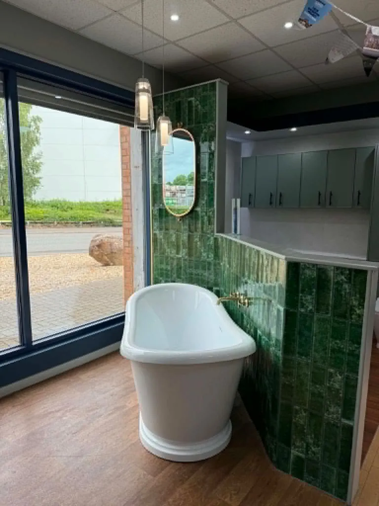 Bathroom showroom display bay refresh in Nantwich | view 3